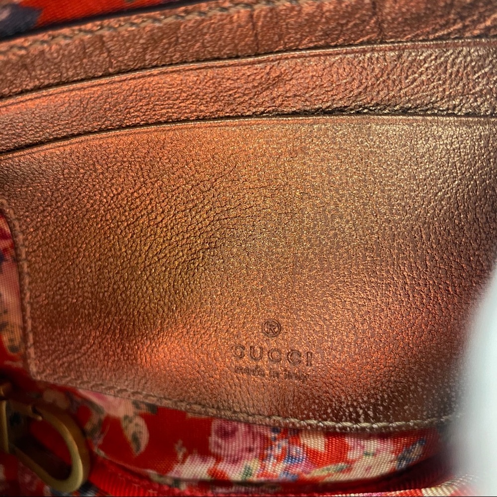 GUCCI Trapuntata Crossbody Shoulder Bag Pink Green - Picture 13 of 15